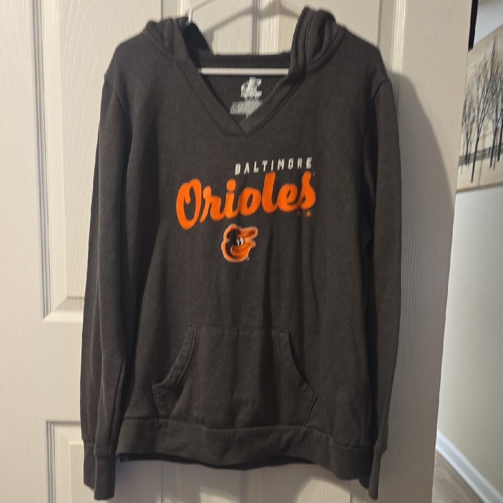 Logo Athletic Baltimore Orioles Women's Black V-Neck Sweater